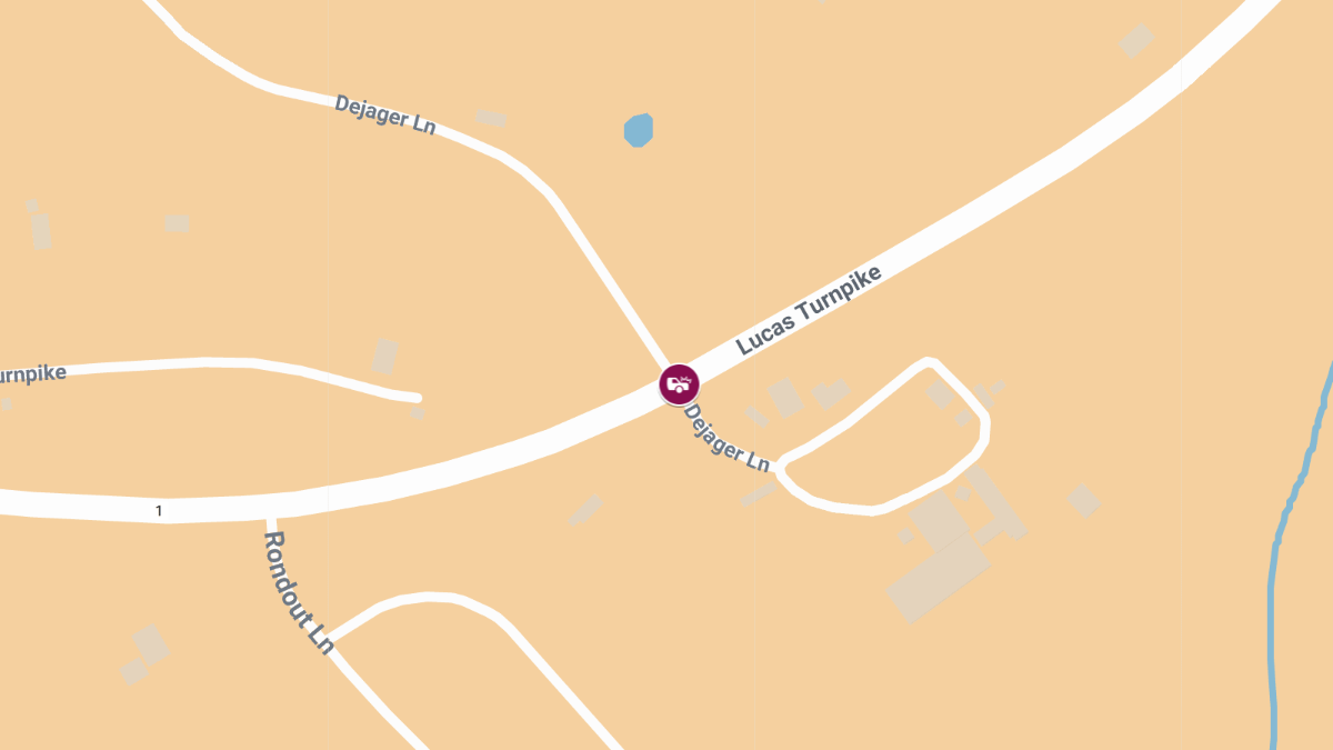 Injury Crash at Lucas Tpke & Dejager Ln