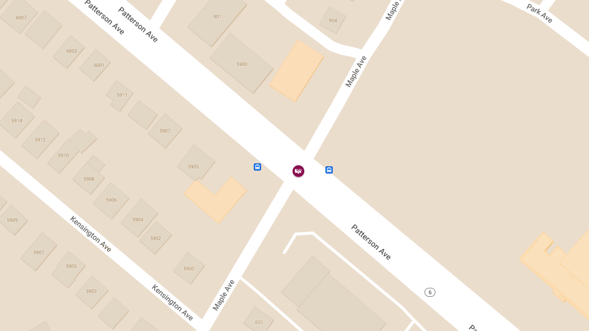 Injury Crash at Maple Ave & Patterson Ave