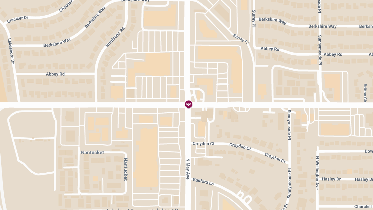 Injury Crash at May Ave & NW Britton Rd