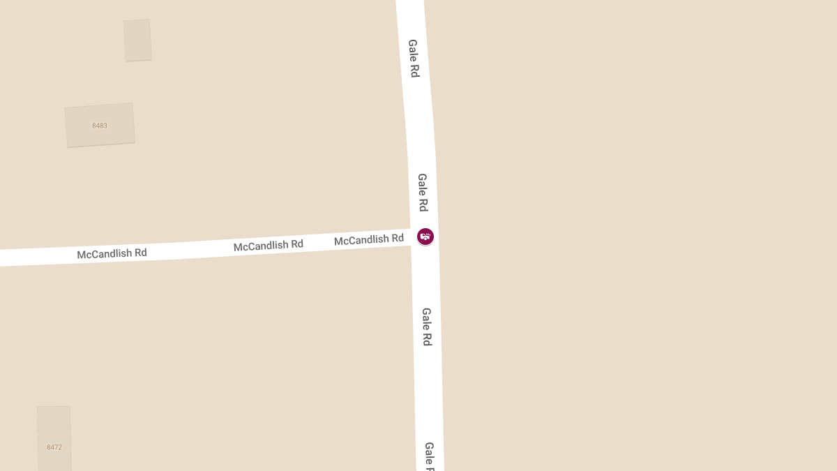Injury Crash at McCandlish Rd & S Gale Rd