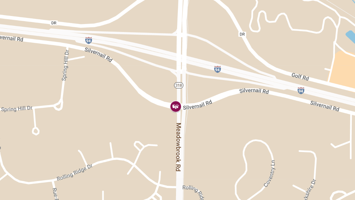 Injury Crash at Meadowbrook Rd & Silvernail Rd