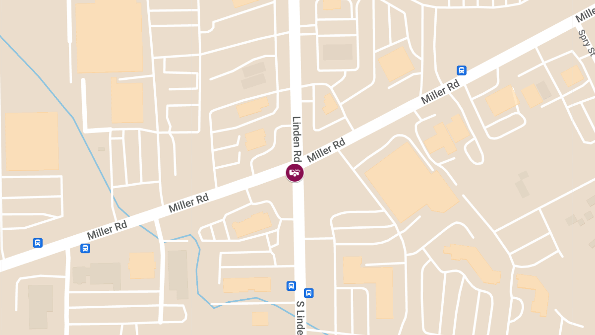 Injury Crash at Miller Rd & S Linden Rd