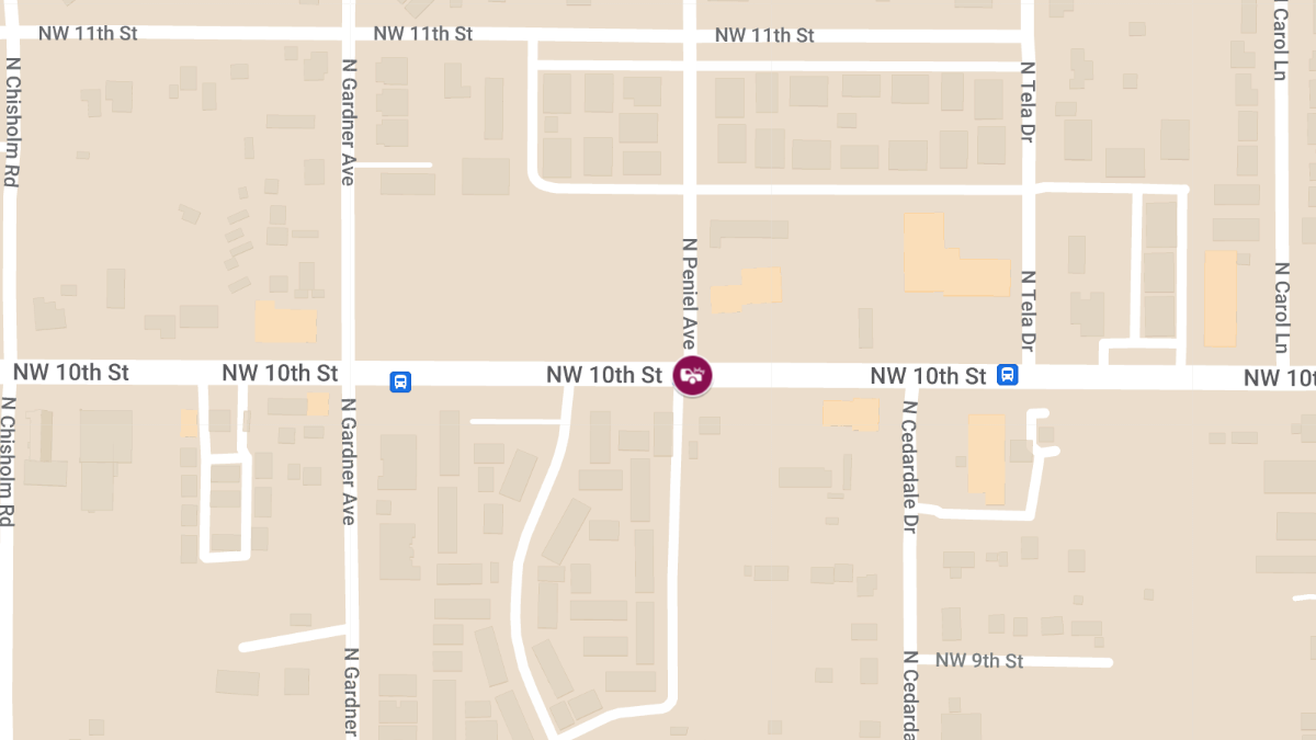 Injury Crash at N 10th St & N Peniel Ave
