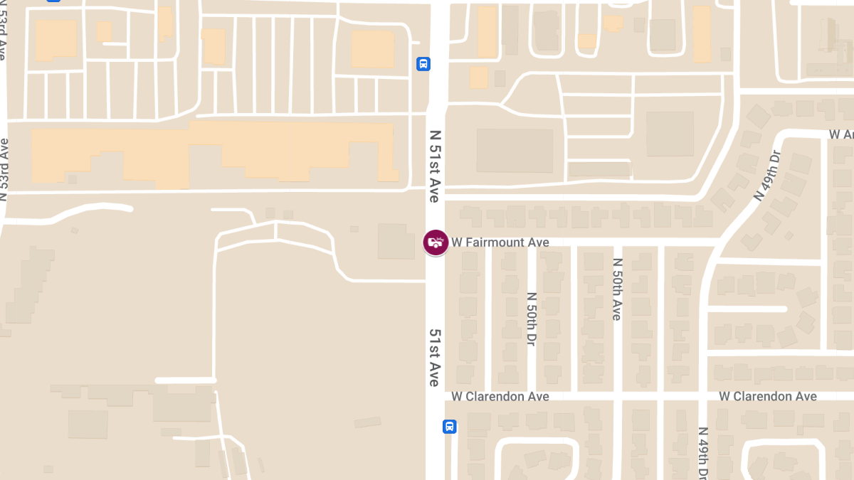 Injury Crash at N 51st Ave & W Fairmount Ave