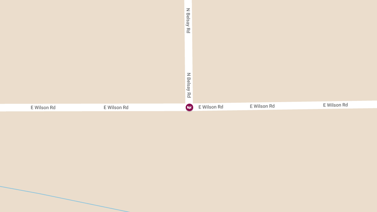 Injury Crash at N Belsay Rd & E Wilson Rd