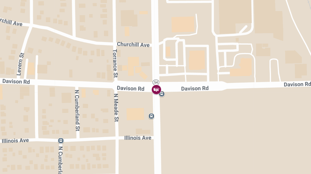 Injury Crash at N Dort Hwy & Davison Rd