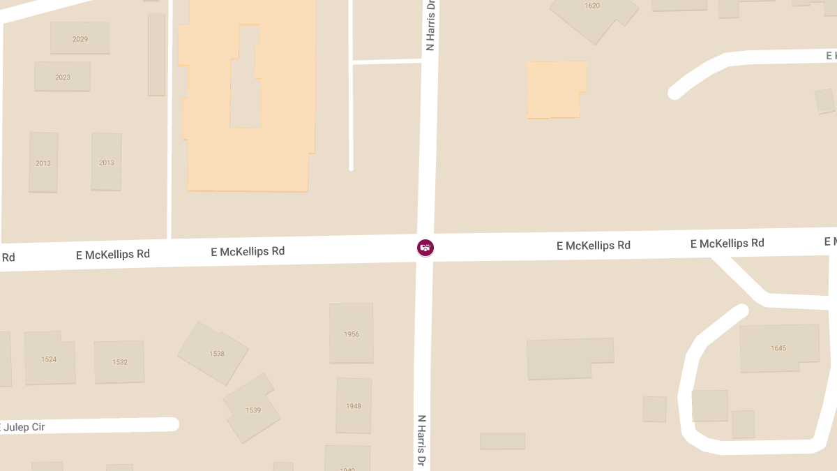 Injury Crash at N Harris Dr & E McKellips Rd