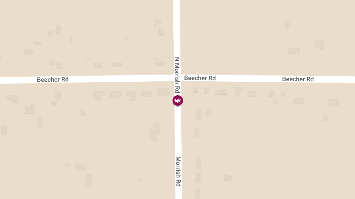 Injury Crash at N Morrish Rd & Beecher Rd