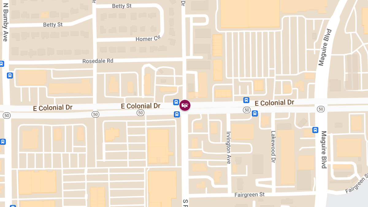 Injury Crash at N Primrose Dr & E Colonial Dr