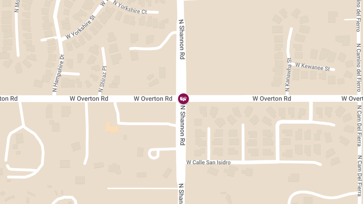 Injury Crash at N Shannon Rd & W Overton Rd