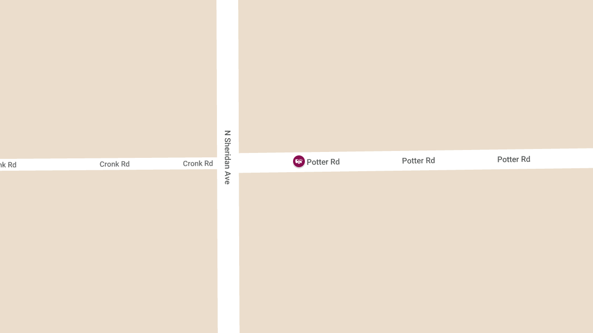 Injury Crash at N Sheridan Ave & W Potter Rd