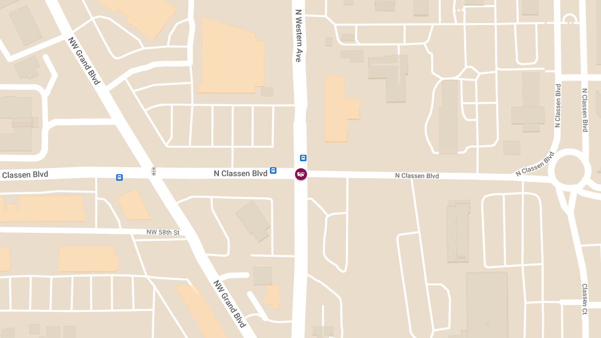 Injury Crash at N Western Ave & N Classen Blvd