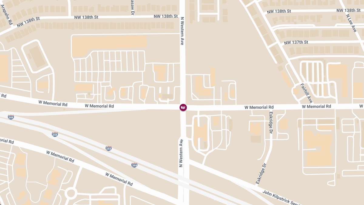 Injury Crash at N Western Ave & W Memorial Rd