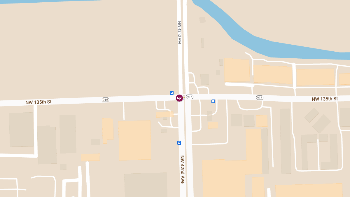 Injury Crash at NW 135th St & NW 42nd Ave