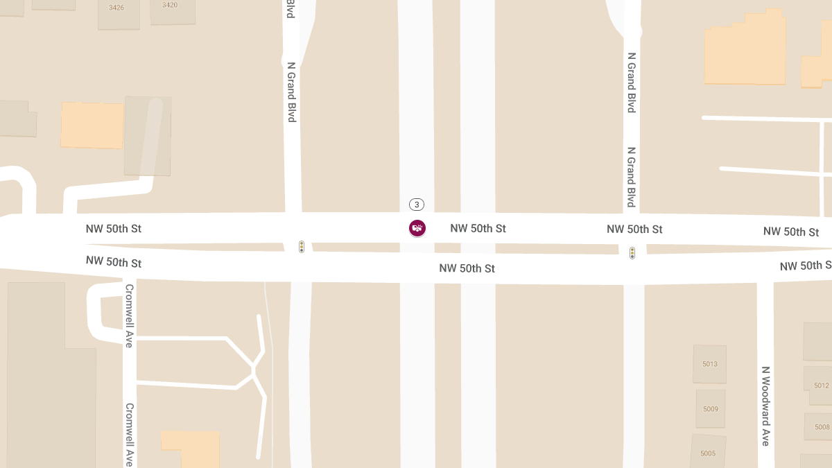 Injury Crash at NW 50th St & Lake Hefner Pkwy