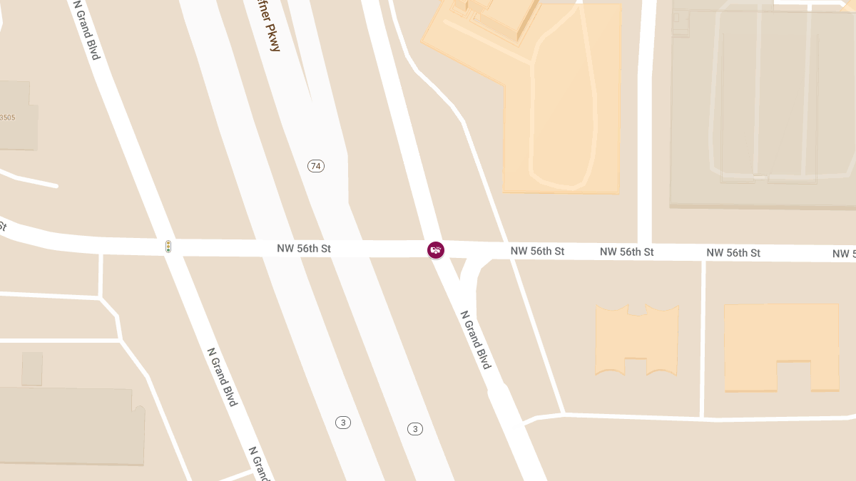 Injury Crash at NW 56th St & NW Grand Blvd