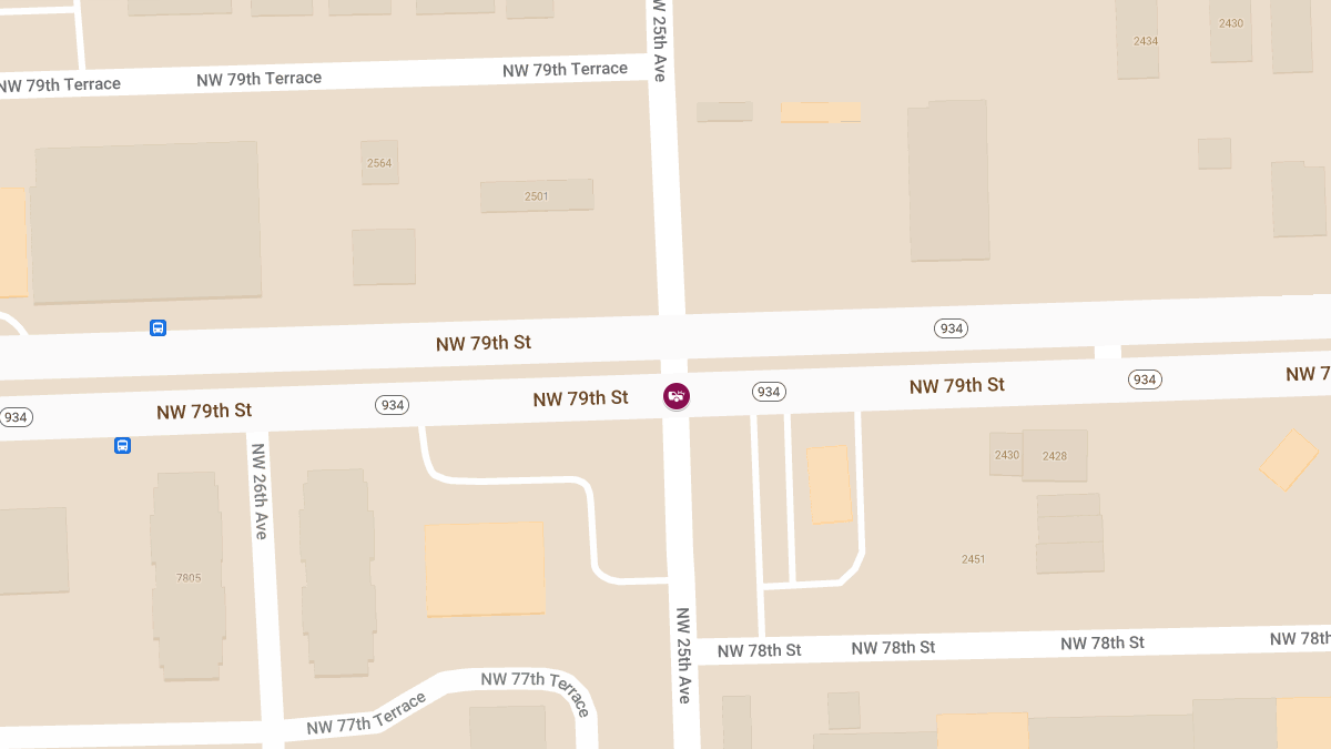 Injury Crash at NW 79th St & NW 25th Ave