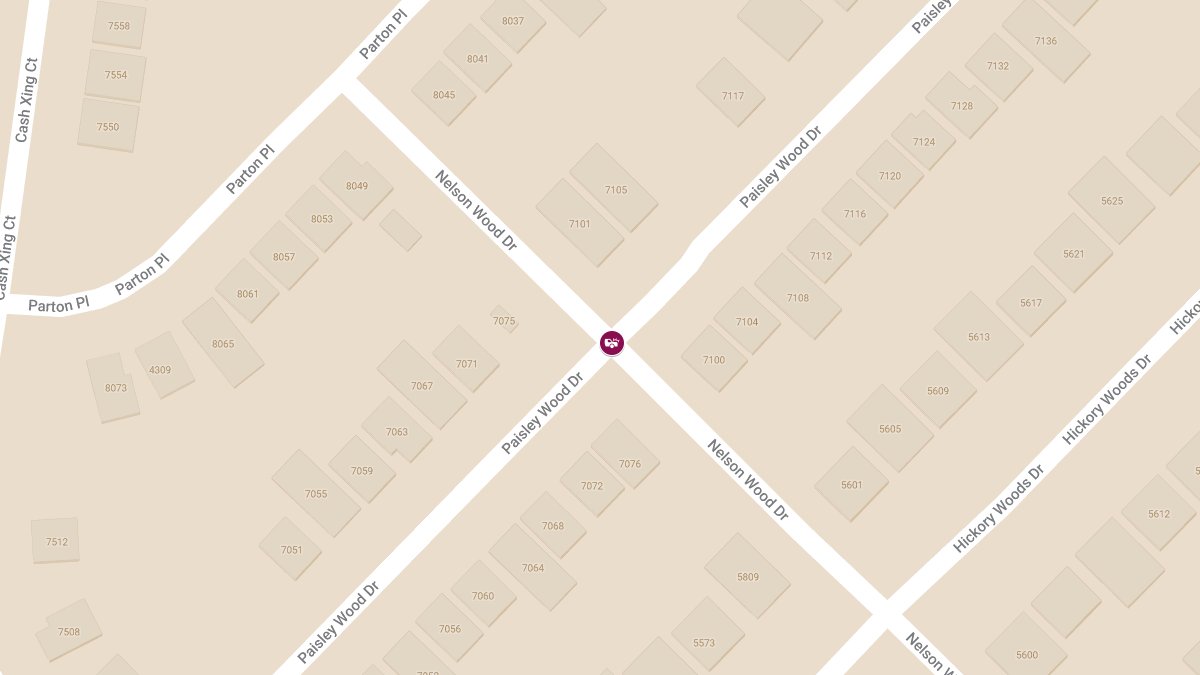 Injury Crash at Nelson Woods Dr & Paisley Wood Dr