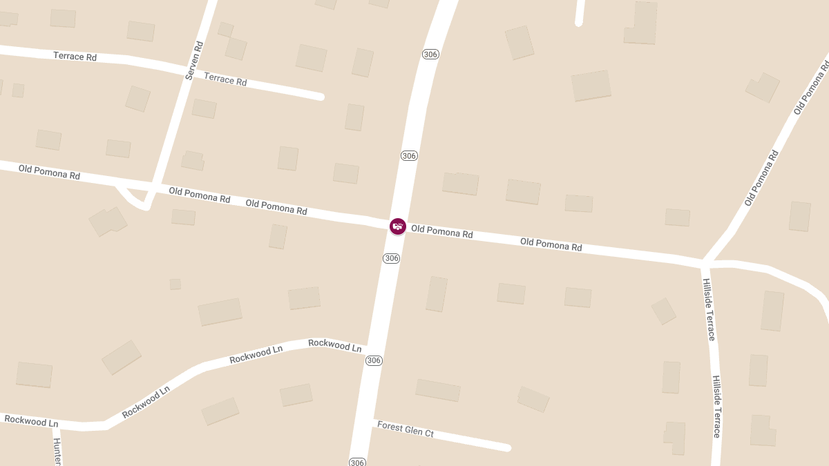 Injury Crash at Old Pomona Rd & Rte 306