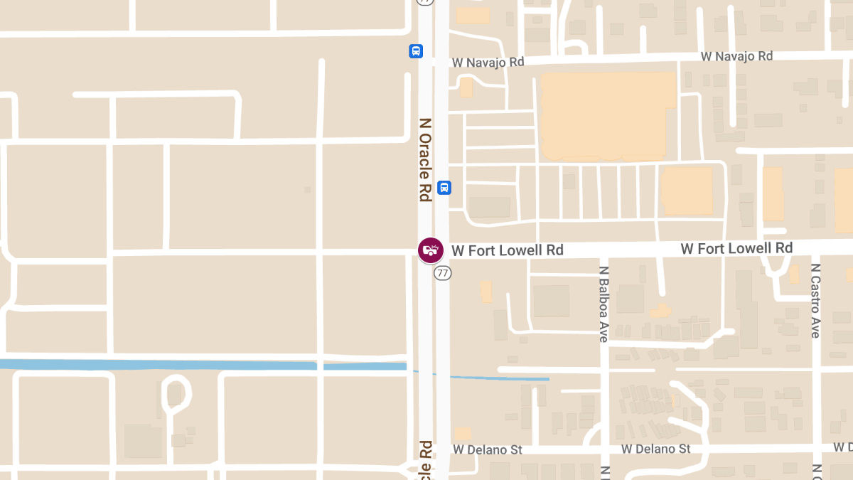 Injury Crash at Oracle Rd & Fort Lowell Rd Causes Traffic Delays