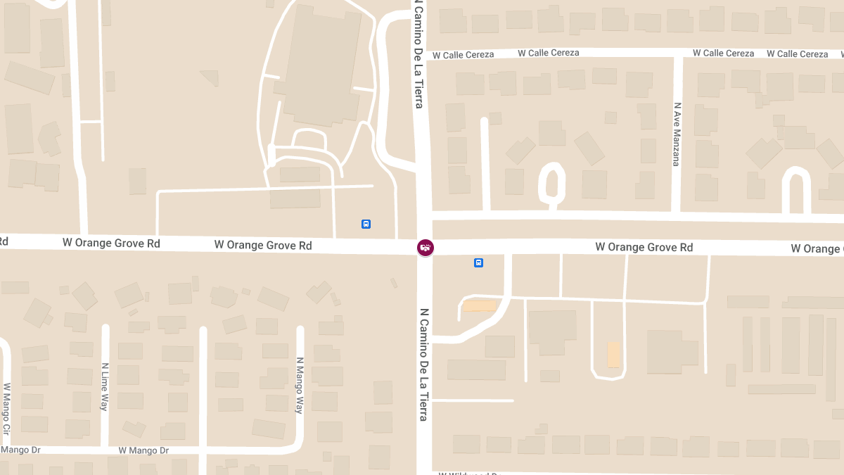 Injury Crash at Orange Grove Rd & Camino De La Tierra