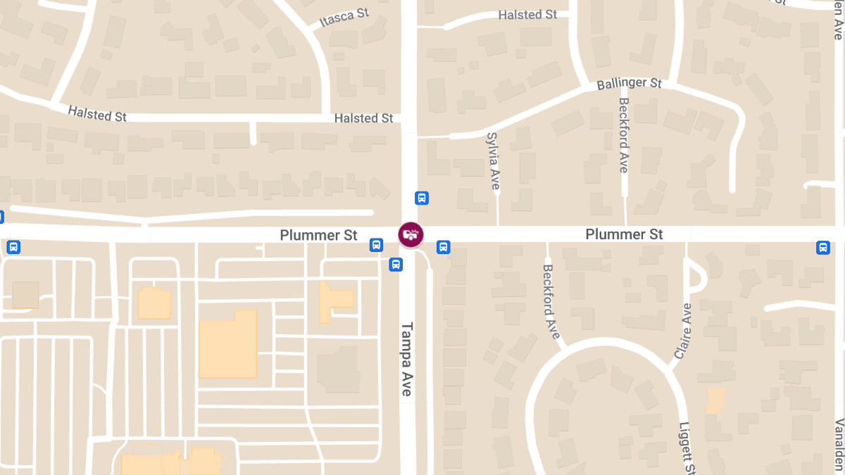 Injury Crash at Plummer St & Tampa Ave