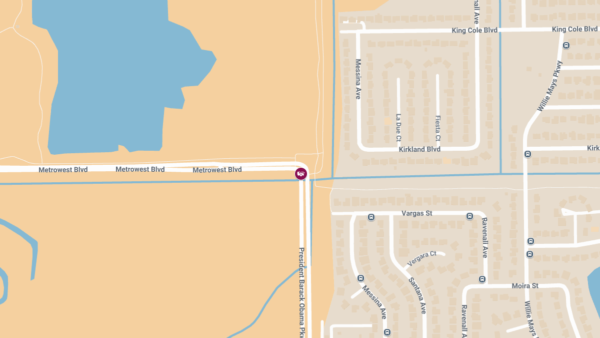 Injury Crash at President Barack Obama Pkwy & Metrowest Blvd