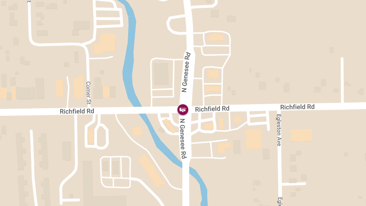 Injury Crash at Richfield Rd & N Genesee Rd