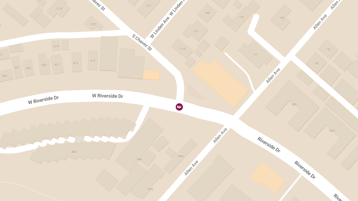Injury Crash at Riverside Dr & Chavez St