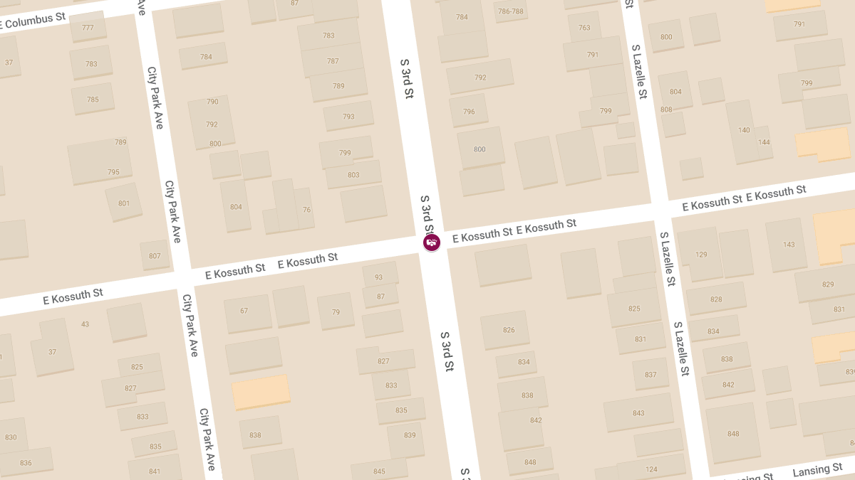Injury Crash at S 3rd St & E Kossuth St