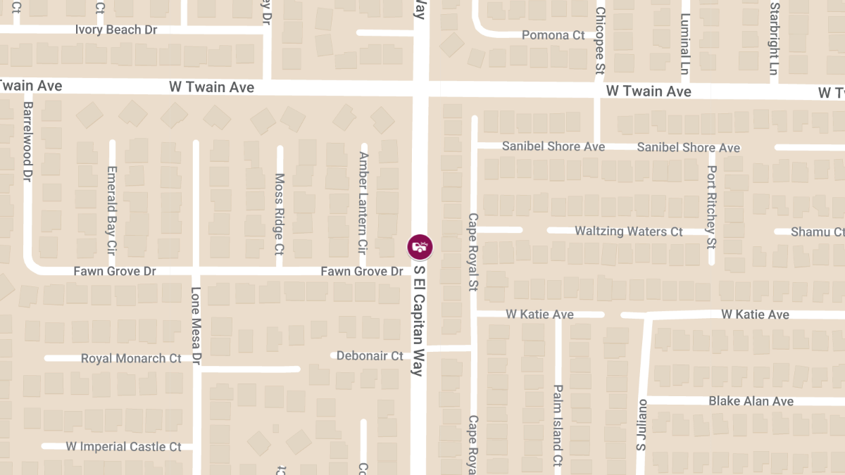 Injury Crash at S El Capitan Way & Fawn Grove Dr