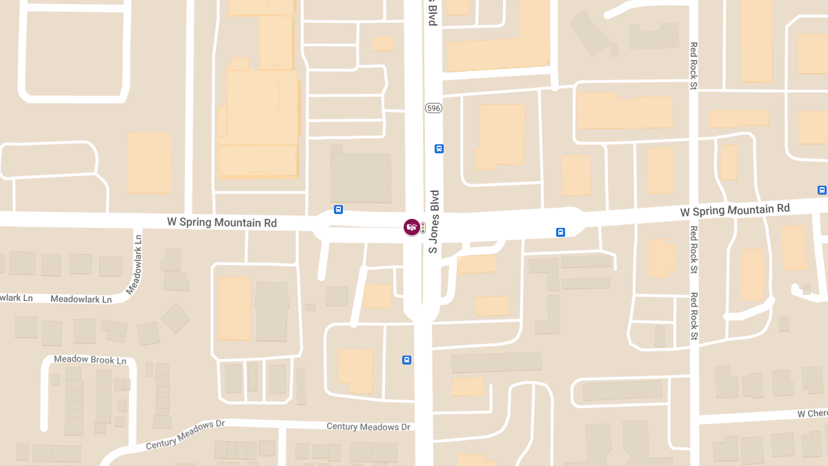 Injury Crash at S Jones Blvd & Spring Mountain Rd