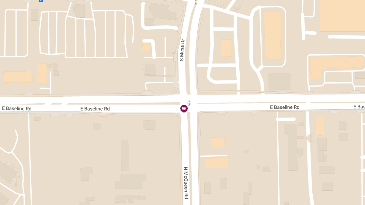 Injury Crash at S Mesa Dr & E Baseline Rd