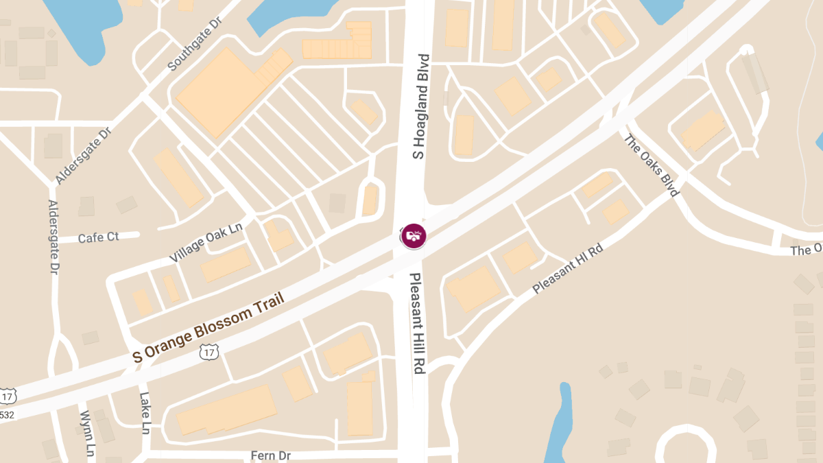Injury Crash at S Orange Blossom Trl & Business Center Ln