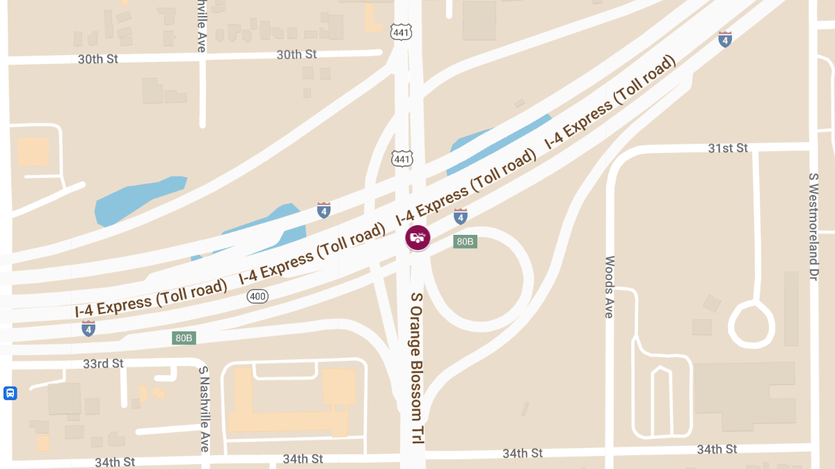 Injury Crash at S Orange Blossom Trl & I-4 W in Southwest Orlando