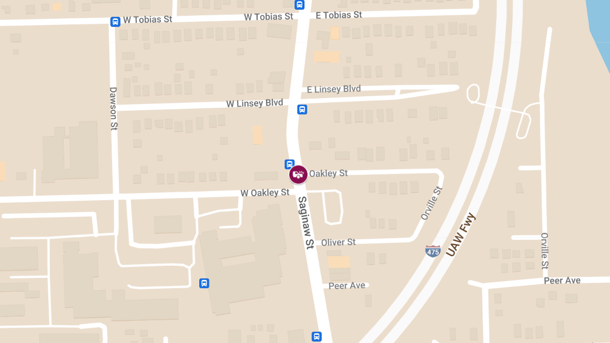 Injury Crash at S Saginaw St & E Oakley St