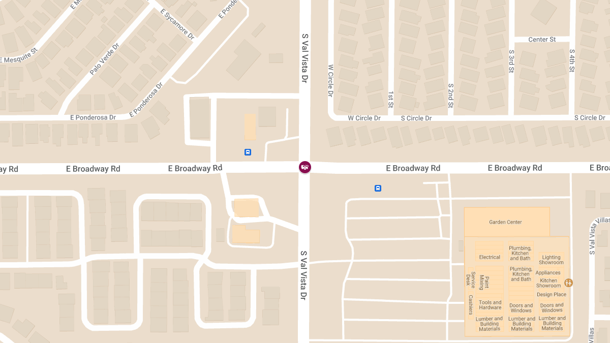 Injury Crash at S Val Vista Dr & E Broadway Rd