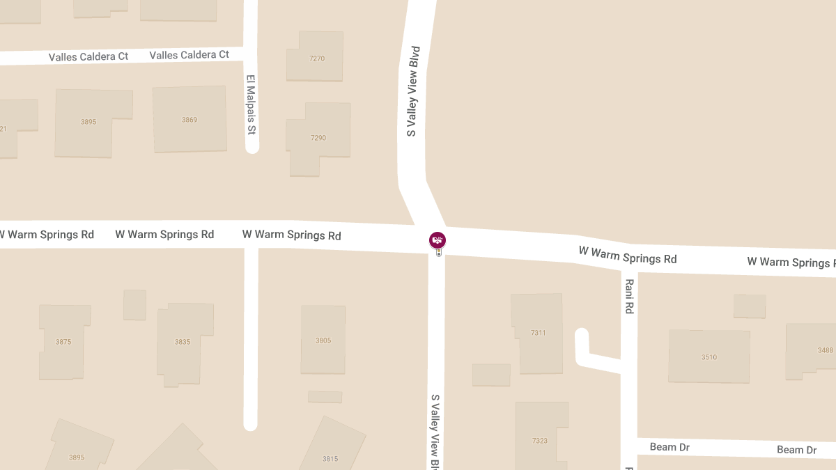 Injury Crash at S Valley View Blvd & W Warm Springs Rd