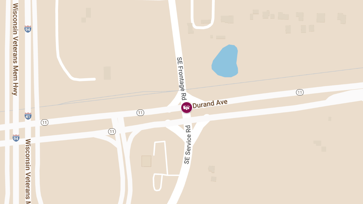 Injury Crash at SE Frontage Rd & Durand Ave