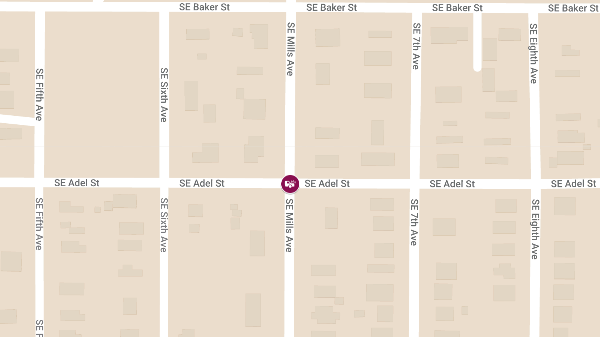 Injury Crash at SE Mills Ave & SE Adel St