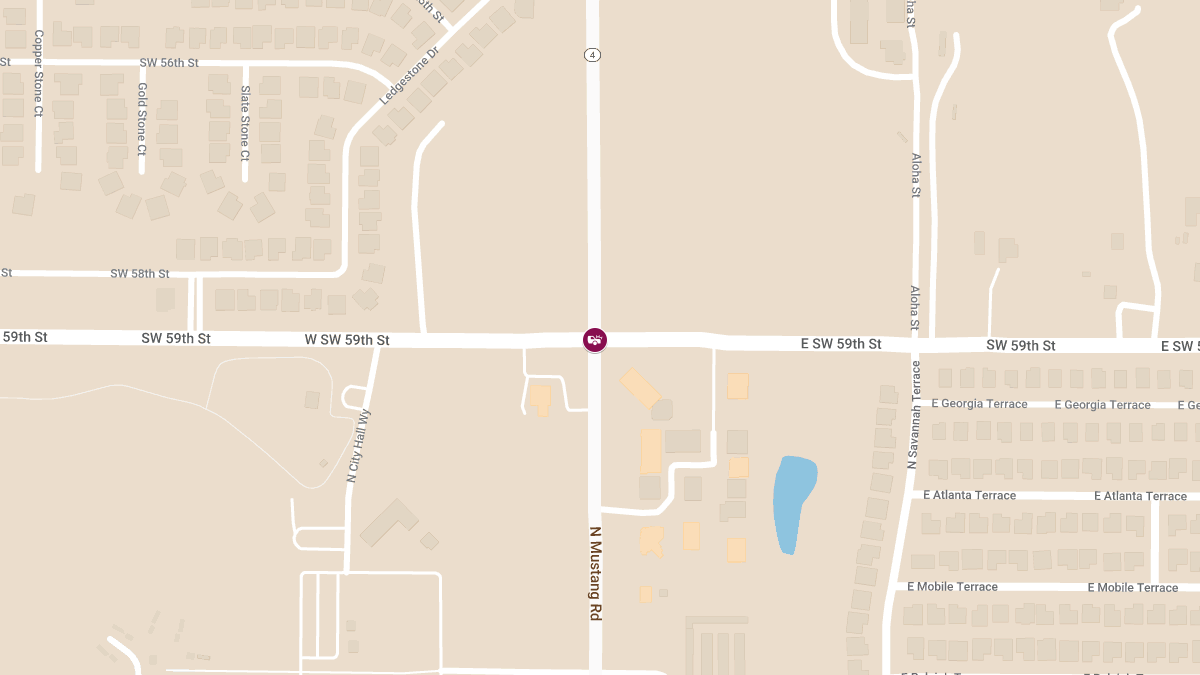 Injury Crash at SW 59th St & Mustang Rd