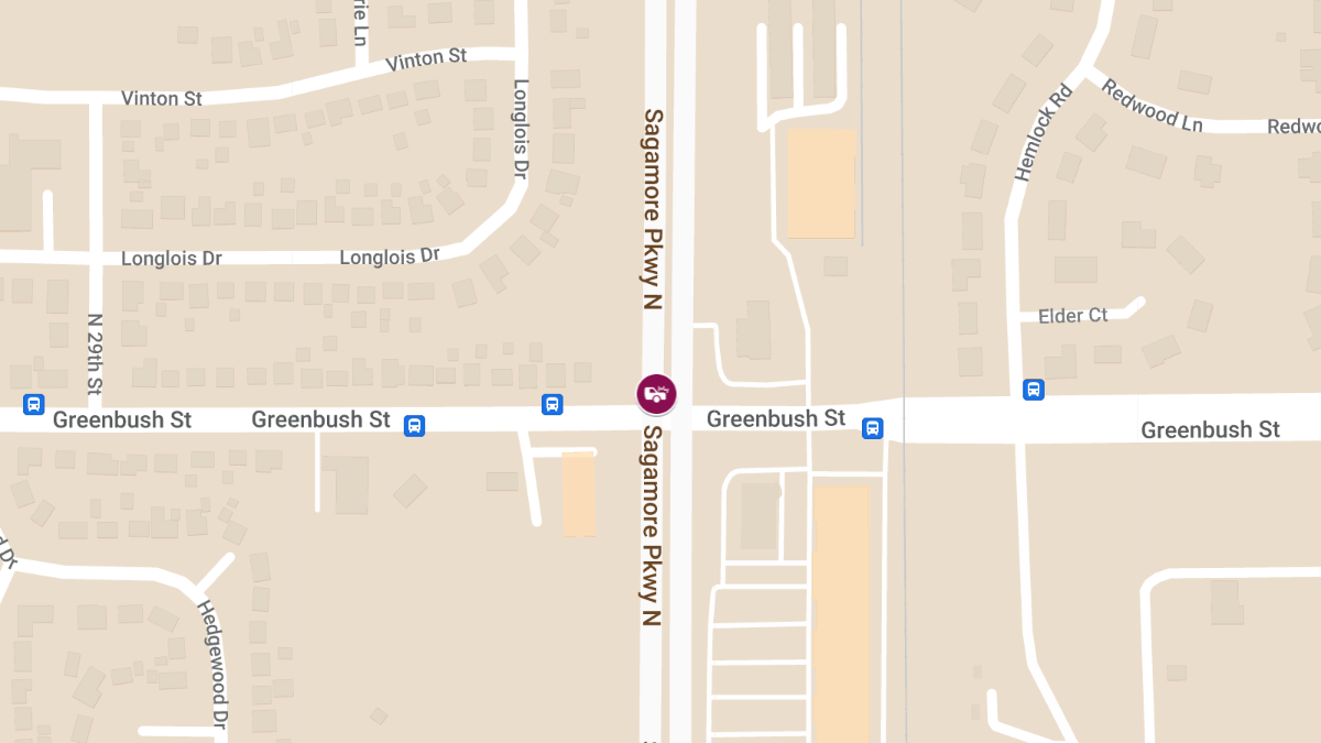 Injury Crash at Sagamore Pkwy & Greenbush St