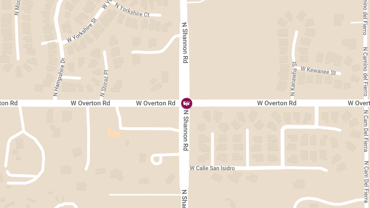 Injury Crash at Shannon Rd & Overton Rd