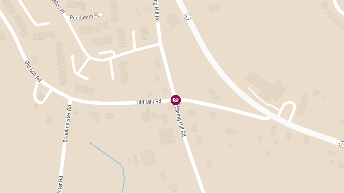 Injury Crash at Spring Hill Rd & Old Mill Rd