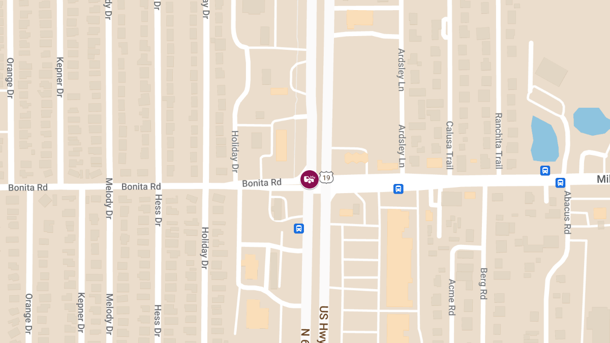 Injury Crash at US-19 & Bonita Rd