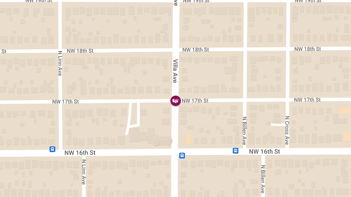 Injury Crash at Villa Ave & NW 17th St