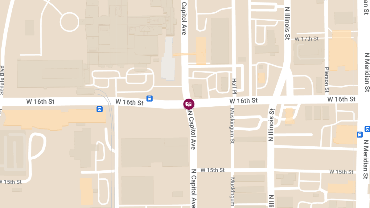 Injury Crash at W 16th St & N Capitol Ave in Near Northside