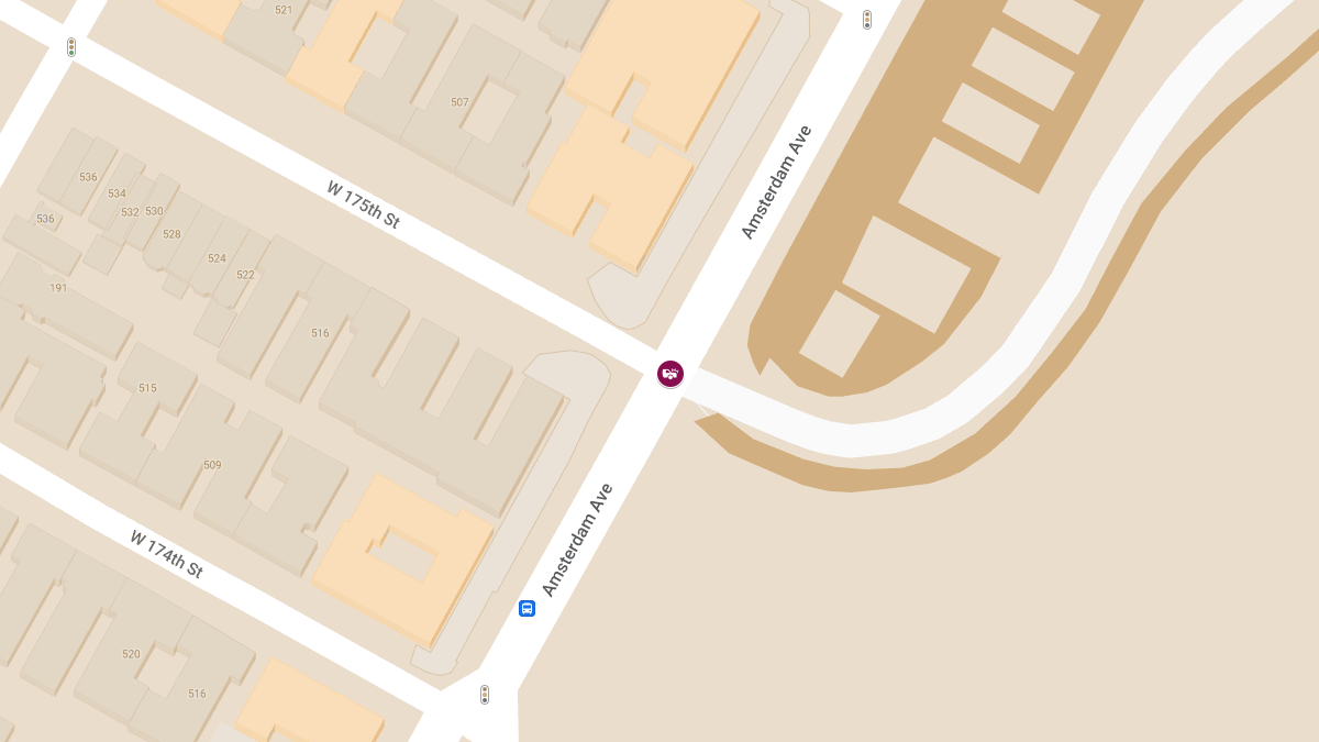 Injury Crash at W 175th St & Amsterdam Ave