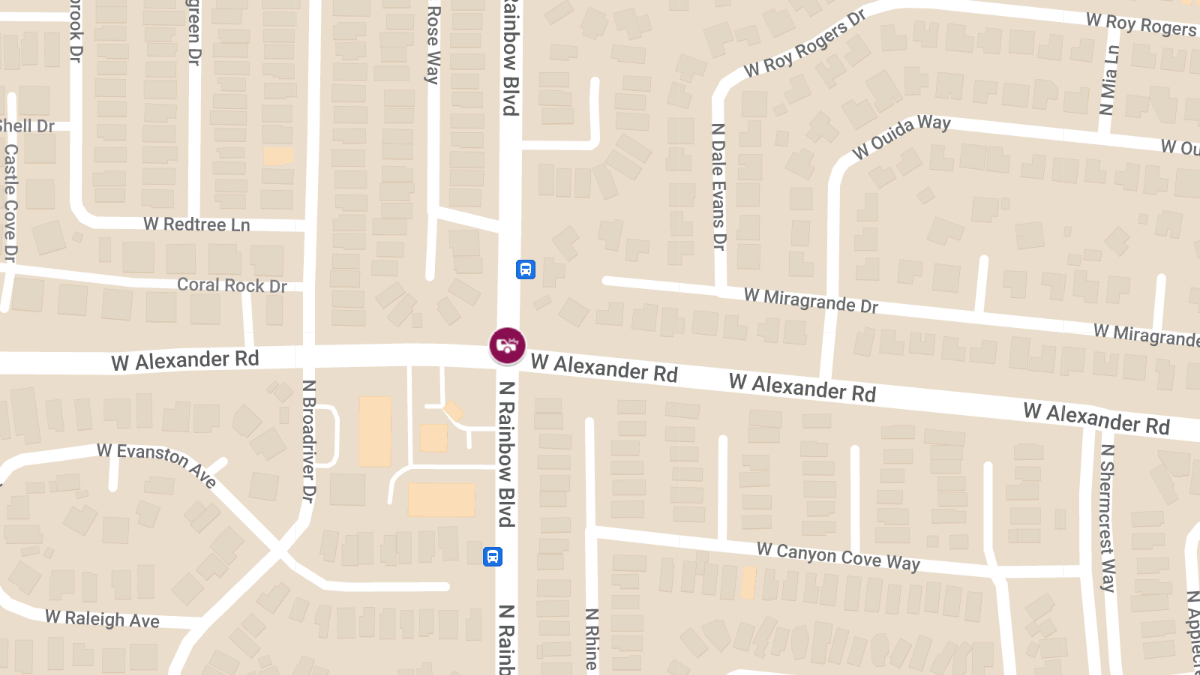 Injury Crash at W Alexander Rd & N Rainbow Blvd