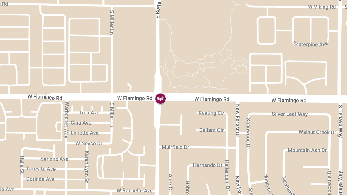 Injury Crash at W Flamingo Rd & S Buffalo Dr